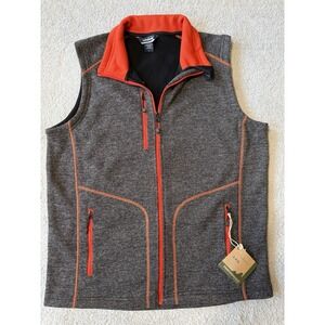 NWT Landway Vest Orange And Gray Men's Size Large